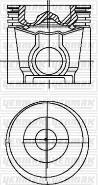 PISTON SEGMAN Q115.9MM STD -JOHN DEERE-6081A POWER TECH TEER II