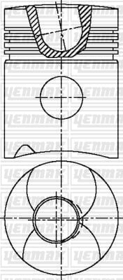 PISTON SEGMAN Q120.0MM STD -KHD-V MOTOR F 6 L 413.AL 413