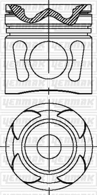 PISTON SEGMAN Q120.0MM STD -MAN-NEOPLAN-D 2066 LF EURO 2/3-D 2066 LF06 EURO 2-D 2066 LF07 EURO 2