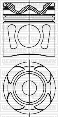PISTON SEGMAN Q120.0MM STD -MAN-NEOPLAN-D 2066 LF 11/12/13/14/31 EURO 4