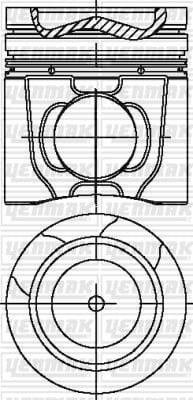 PISTON SEGMAN Q120.0MM STD -VOLVO-FM 300/340/380-FM 9/300