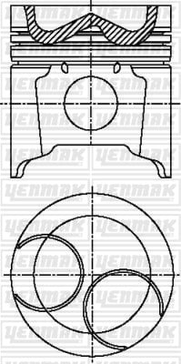 PISTON SEGMAN Q120.65MM STD -CATERPILLAR-D 3306