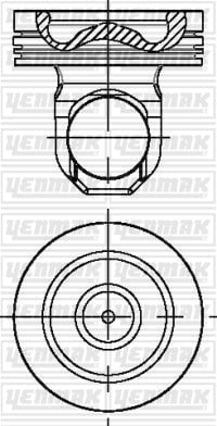 PISTON SEGMAN Q127.0MM STD -SCANIA-DS 11