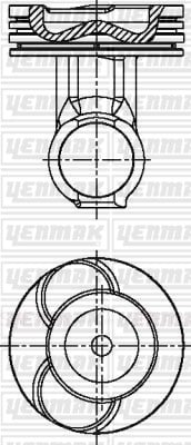 PISTON SEGMAN Q130.175MM STD -VOLVO-F12-B12-NL12 TD 123 E EURO1 -TD 123 EA EURO1-TD 123 EB EURO1- TD 123 EC EURO1-TD 123 EDC EURO1