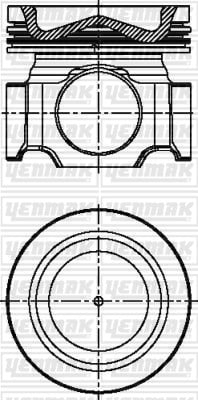 PISTON SEGMAN Q131.01MM STD -VOLVO-RENAULT TRUCK-FH 480-FH 520-FM 480-DXİ 13 440.19-DXİ 13 440.19