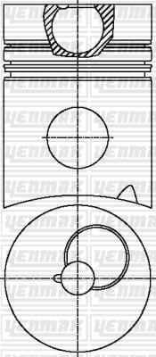 PISTON SEGMAN Q135.03MM STD -RENAULT TRUCK-MS 635 T -MDS 635.40