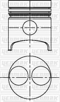 PISTON SEGMAN Q75.0MM STD -HATZ-E/ES71/75