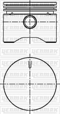 PISTON SEGMAN Q75.0MM STD -KNORR-BREMSE-DAF WESTINGHOUSE