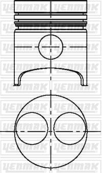 PISTON SEGMAN Q76.5MM 150 -HATZ-E/ES71/75