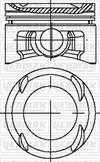 PISTON SEGMAN Q85.0MM STD -MWM-D-987 LKS-R
