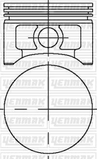 PISTON SEGMAN Q85.25MM 025 -MERCEDES-DAIMLER BENZ OM904/906/457 LA EURO 3