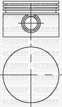 PISTON SEGMAN Q90.0MM STD -MAN-MERCEDES-D 2530-D 2538-D 2555-D 2556-D 2566