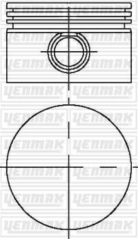 PISTON SEGMAN Q90.5MM 050 -MAN-MERCEDES-D 2530-D 2538-D 2555-D 2556-D 2566