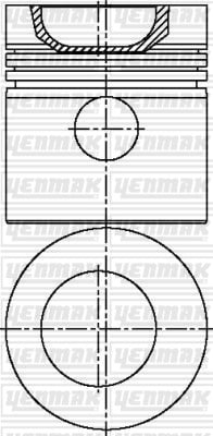 PISTON SEGMAN Q91.48MM STD -PERKINS-T 3.152 HC