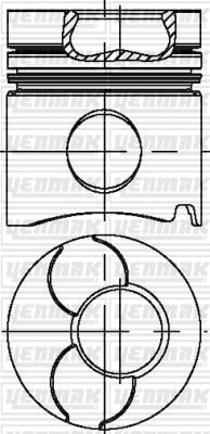 PISTON SEGMAN Q92.0MM STD -VOLVO-TMD 31/41 A/TAMD31-41 A-AQAD 31/41 A