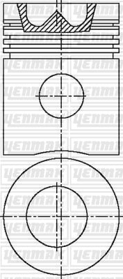 PISTON SEGMAN Q95.25MM STD -VOLVO-D 50 A/B
