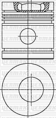 PISTON SEGMAN Q96.25MM 040 -LISTER-ST 1-2-3-TS 1-2-3