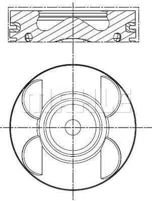 PISTON SEGMAN STD 88.00mm MERCEDES OM646 W204 W211