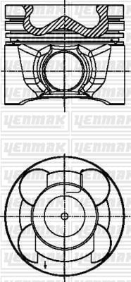 PİSTON SEGMAN STD NISSAN NAVARA 2.5L YD25DDTI D40 08-> 47.40 mm yanma odası çapı çap 89.00 mm / ölçü 2.0 x 2.0 x 3.0 Adet fiyatıdır