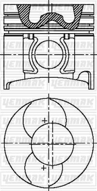 PISTON SEGMAN STD PICK-UP D21 BD30