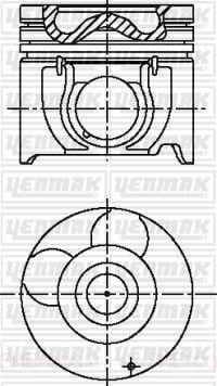 PISTON SEGMAN STD.STAREX CRDI-SORENTO-140 D4CB 91.00mm