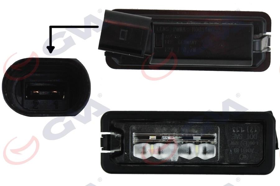 PLAKA LAMBASI LEDLİ VW.SEAT.SKODA.AUDI TÜM MODELLER 2004 >