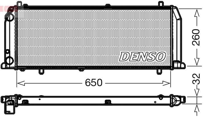 RADİATOR. ENGİNE COOLİNG AUDI 100 43. C2 76-83