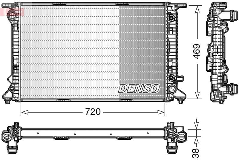 RADİATOR. ENGİNE COOLİNG AUDI A4 8K. B8 07-15
