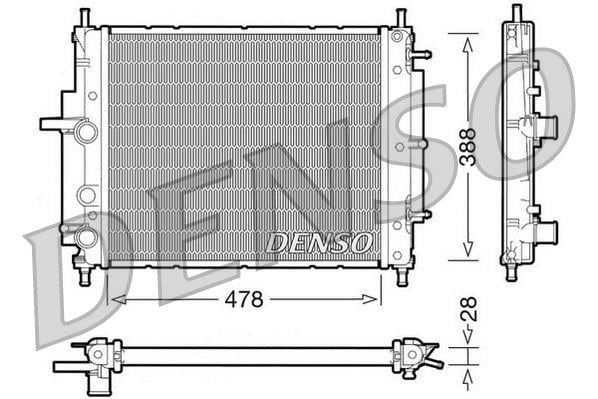 RADİATOR. ENGİNE COOLİNG FIAT BRAVA 95-02