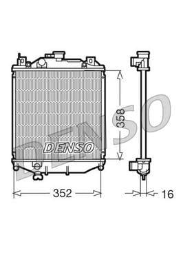 RADİATOR. ENGİNE COOLİNG GEO METRO 88-98