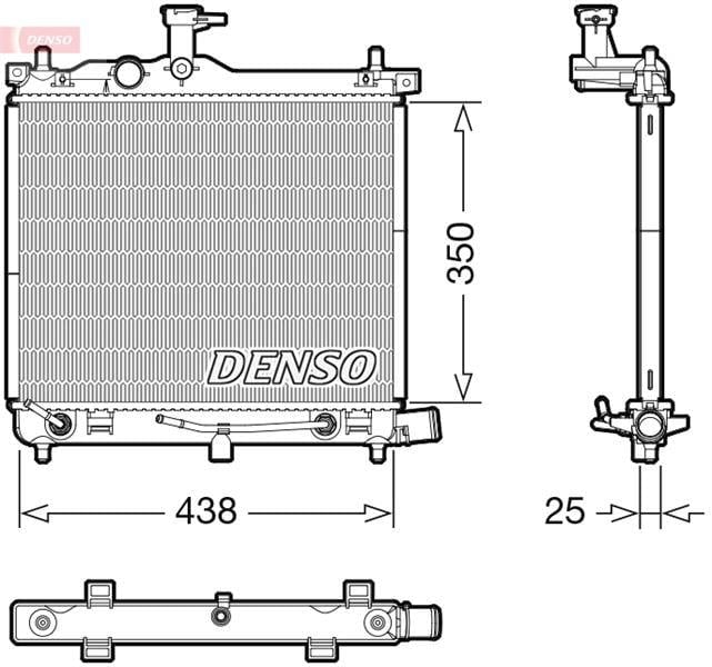 RADİATOR. ENGİNE COOLİNG HYUNDAI İ10 I 07-13