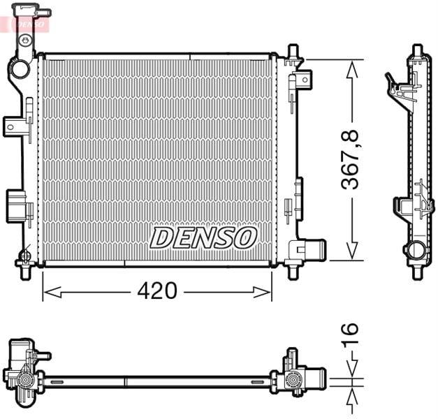 RADİATOR. ENGİNE COOLİNG KIA PICANTO 11-