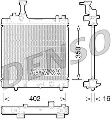 RADİATOR. ENGİNE COOLİNG NISSAN PIXO 09-