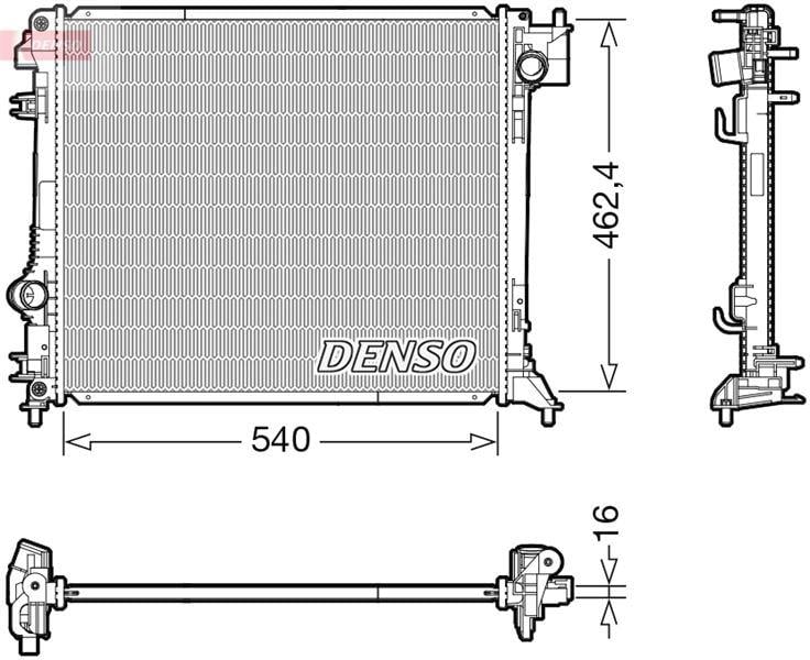 RADİATOR. ENGİNE COOLİNG NISSAN QASHQAI II 13-