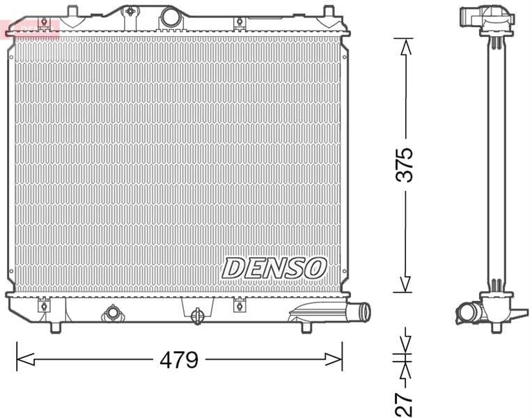 RADİATOR. ENGİNE COOLİNG OPEL AGILA B 08-14