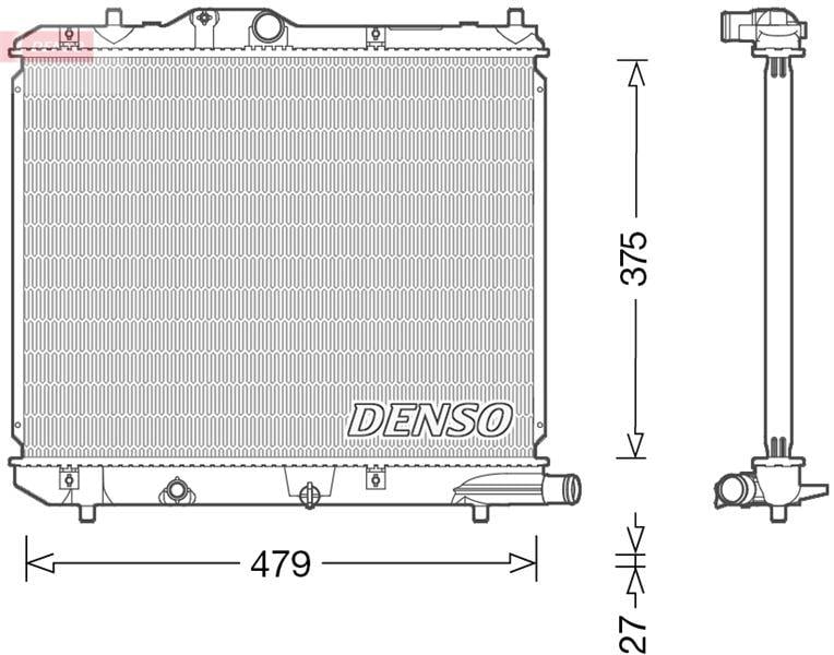 RADİATOR. ENGİNE COOLİNG OPEL AGILA B 08-14
