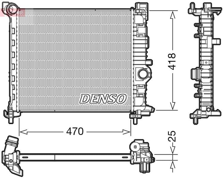 RADİATOR. ENGİNE COOLİNG OPEL MERIVA B 10-17