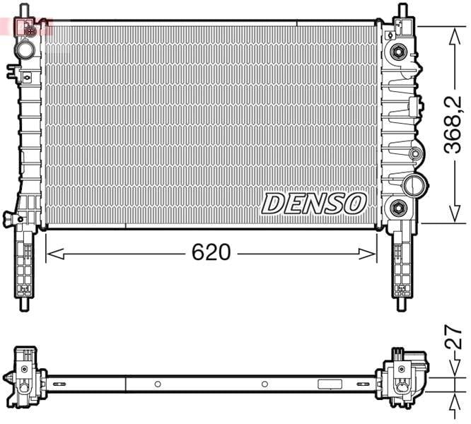 RADİATOR. ENGİNE COOLİNG OPEL MOKKA 12-