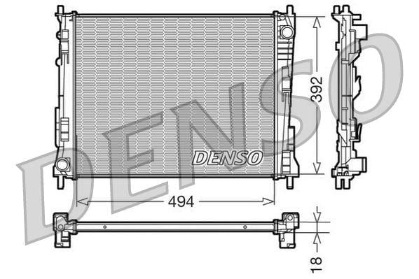 RADİATOR. ENGİNE COOLİNG RENAULT TWINGO II 07-