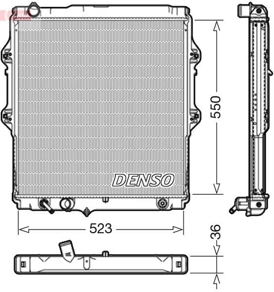 RADİATOR. ENGİNE COOLİNG TOYOTA HILUX II 83-05