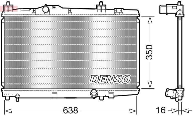 RADİATOR. ENGİNE COOLİNG TOYOTA YARIS 05-11