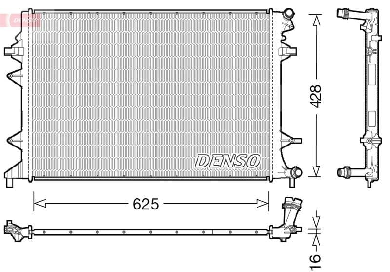 RADİATOR. ENGİNE COOLİNG VW JETTA IV 162 10-