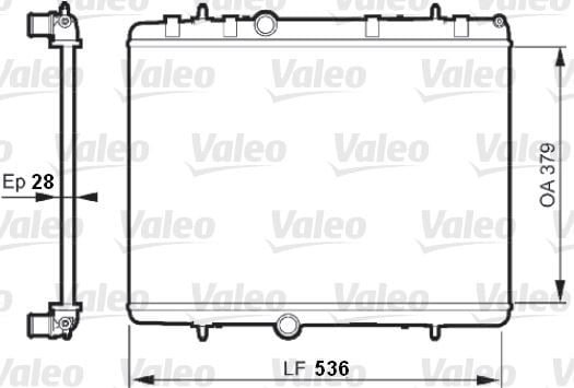 RADYATÖR 307-407-C4-C5-BERLINGO-PARTNER1.6-1.8-2.0 HDİ AC KLİMASIZ MEK 380x552x26