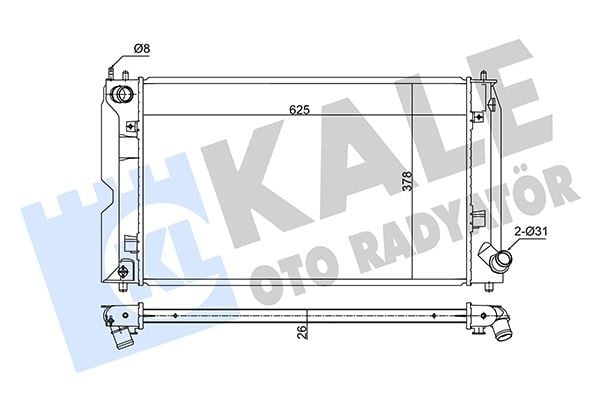 RADYATÖR AL/PL/BRZ COROLLA
