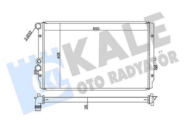 RADYATÖR AL/PL/BRZ LEON-TOLEDO II-VOLKSWAGEN BORA-GOLF IV 1.9 TDI 00 >