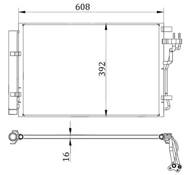 RADYATOR BRAZİNG A/M 608X390X16 SOUL 13 940607