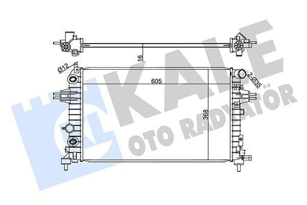 RADYATÖR BRAZİNG ASTRA H 1.2-1.4-1.8-ZAFIRA B 1.6 AC KLİMASIZ MEK 600x368x26