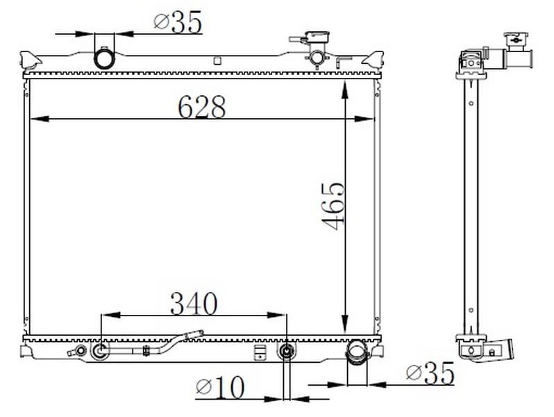 RADYATOR BRAZİNG AT 465X628X26 SORENTO 02 KAPAKLI 66766