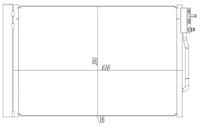 RADYATOR BRAZİNG CONDENSER A/M 598X388X16 COP978/INSİGNİA 1.6 CDTİ 2017