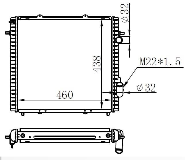 RADYATÖR BRAZİNG EXP DZL KLİMASIZ MEK 460x438x32